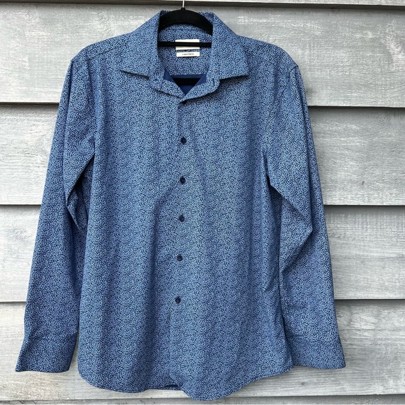 Lucky Brand Men’s Button Up Shirt 4 Way Stretch Slim Fit Med. (15-15 1/2) - Picture 1 of 13
